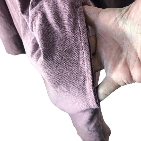 LOGO Lori Goldstein Cotton Tee Women 3X Mauve VNeck Pockets 3/4 Sleeves - Picture 4 of 12